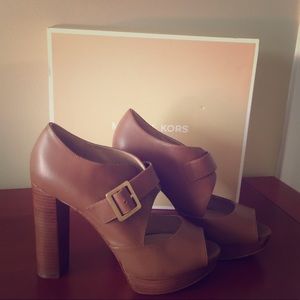 Michael Kors open toe heels size 9